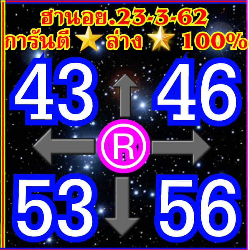 วิเคราะห์หวยฮานอย 23/3/62 ชุด 1
