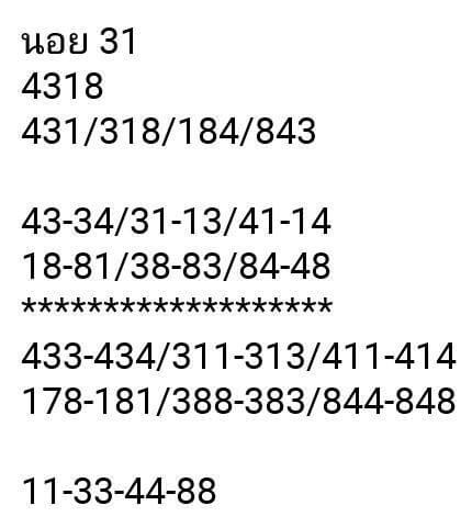 วิเคราะห์หวยฮานอย 31/3/62 ชุดที่ 5