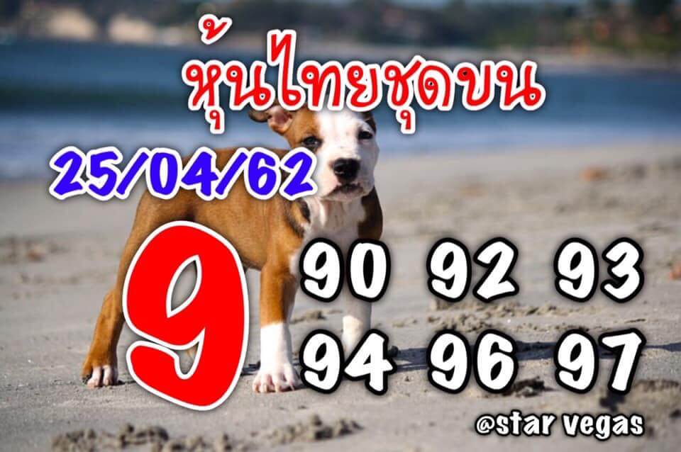 หวยหุ้นวันนี้ 25/4/62 ชุดที่ 9