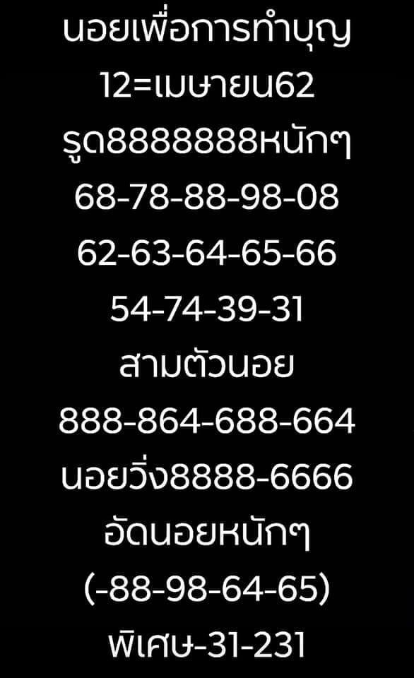 วิเคราะห์หวยฮานอย 12/4/62 ชุด 9