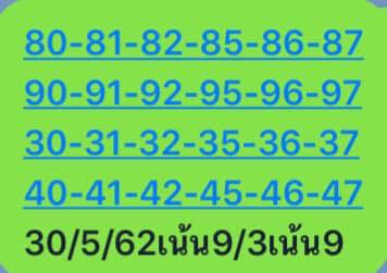 หวยหุ้นวันนี้ 30/5/62 ชุดที่ 5