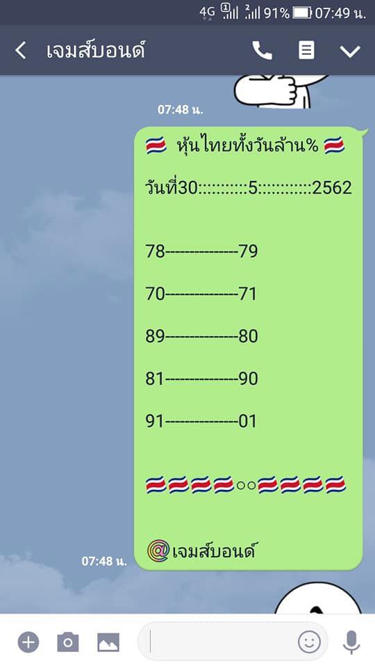 หวยหุ้นวันนี้ 30/5/62 ชุดที่ 6