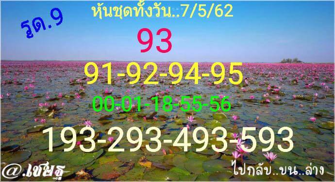 หวยหุ้นวันนี้ 7/5/62 ชุดที่ 5