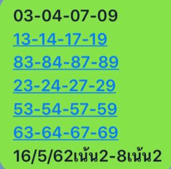 หวยหุ้นวันนี้ 16/5/62 ชุดที่ 13