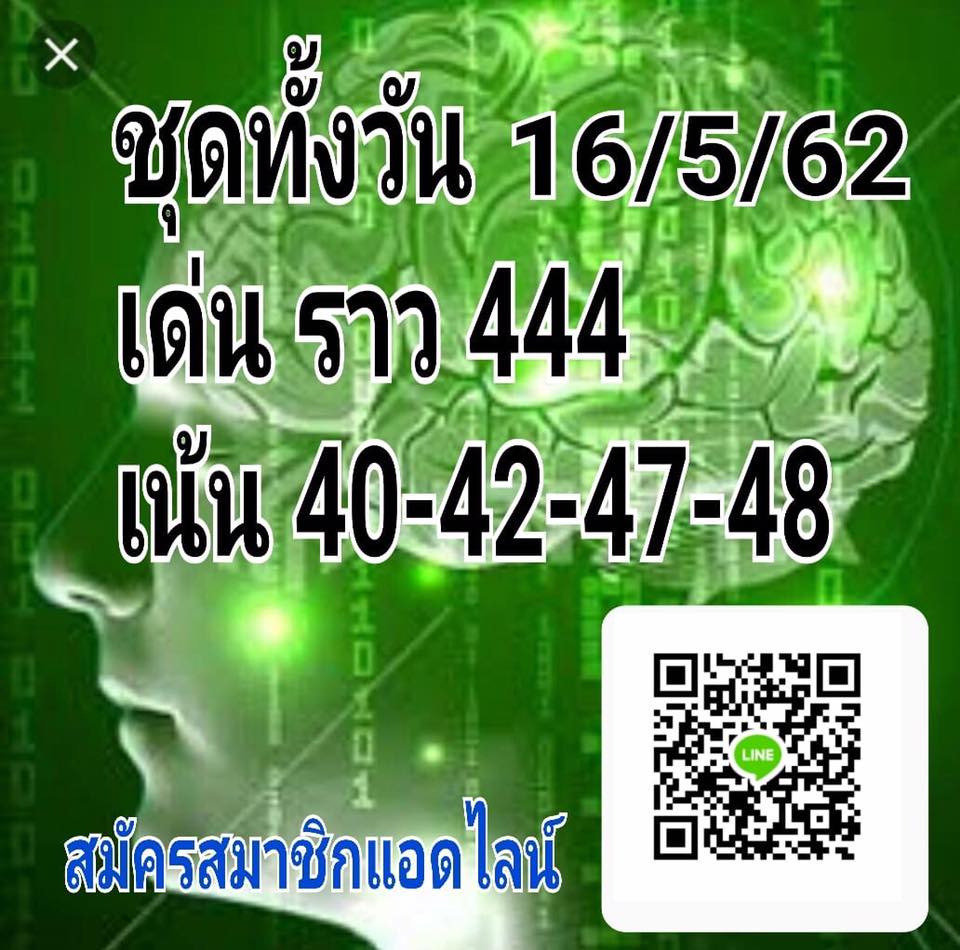 หวยหุ้นวันนี้ 16/5/62 ชุดที่ 15