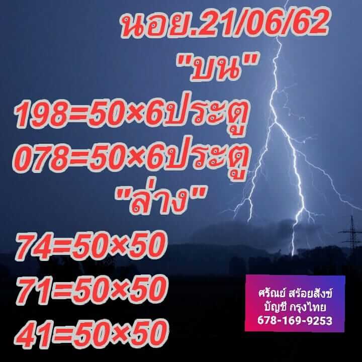 หวยฮานอยวันนี้ 21/6/62 ชุดที่ 7