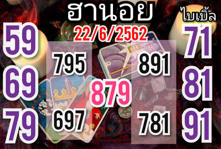 หวยฮานอยวันนี้ 22/6/62 ชุดที่ 8