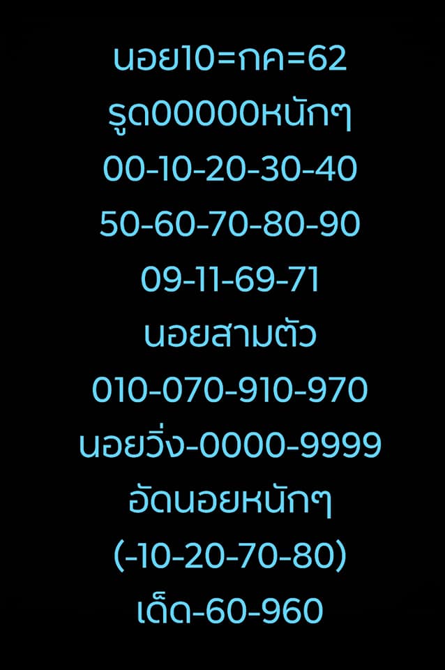 หวยฮานอยวันนี้ 10/7/62 ชุดที่ 4