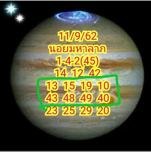 หวยฮานอยวันนี้ 11/9/62 ชุดที่ 2