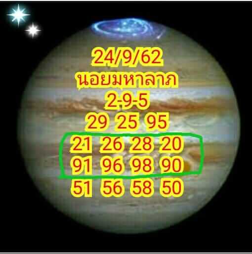 หวยฮานอยวันนี้ 24/9/62 ชุดที่ 8