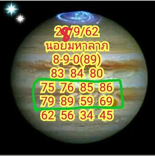 หวยฮานอยวันนี้ 28/9/62 ชุดที่ 7