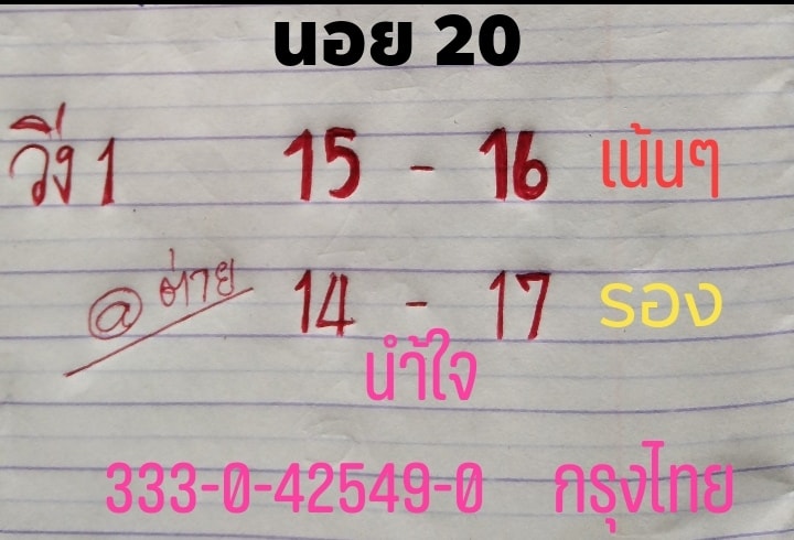 หวยฮานอย20-9-62 ชุด15