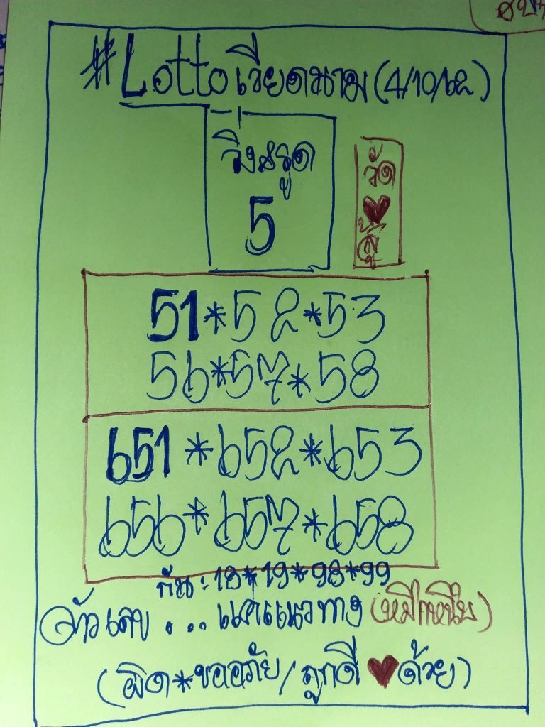 หวยฮานอยวันนี้ 4/10/62 ชุดที่ 2