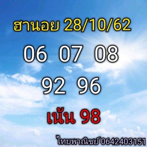 แนวทางหวยฮานอย ชุดที่ 13