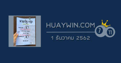 หวยรัฐ VIP 1/12/62