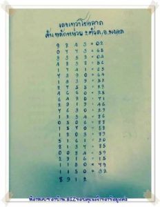 หวยเทวาโชคลาหวยเทวาโชคลาภ 1/12/62 ชุดที่ 7