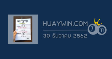 หวยรัฐ VIP 30/12/62