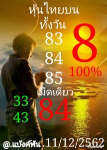 หวยหุ้นวันนี้ 11/12/62 ชุดที่ 8