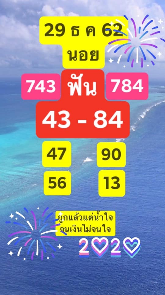 หวยฮานอย 29/12/62 ชุดที่23