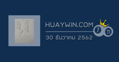 หวยแมงปอ 30/12/62