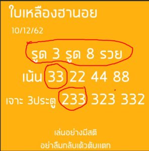 แนวทางหวยอานอย ชุดที่ 14