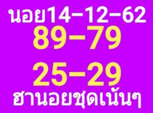 แนวทางหวยฮานอย 14/12/62 