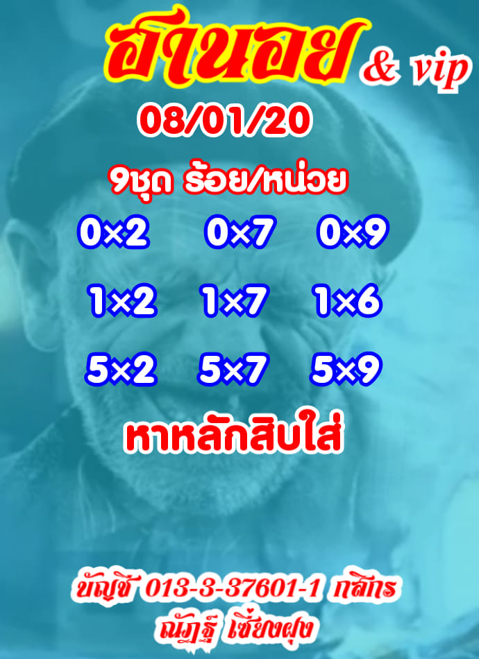 แนวทางหวยฮานอย 8/1/63 