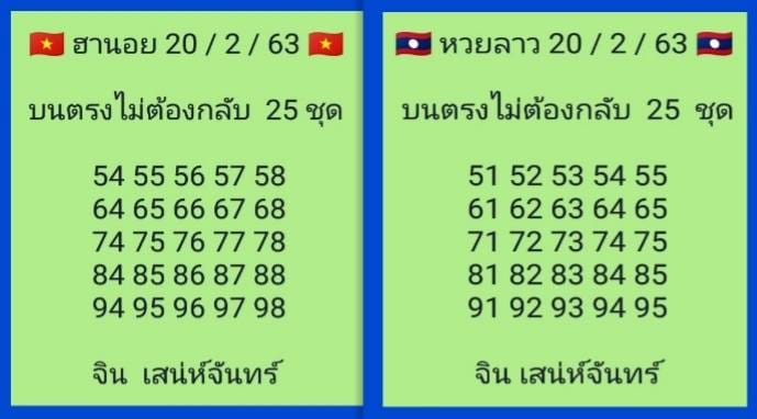 หวยลาววันนี้ ชุดที่ 6