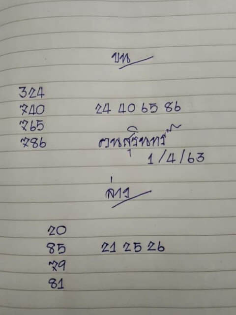 หวยคนสุรินทร์ 1/4/63