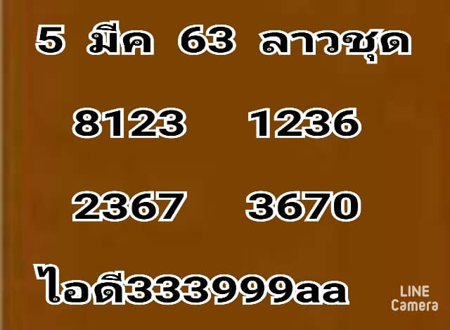 หวยลาววันนี้ ชุดที่ 15