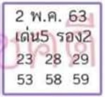 หวยลุงโชคดี 2/5/63