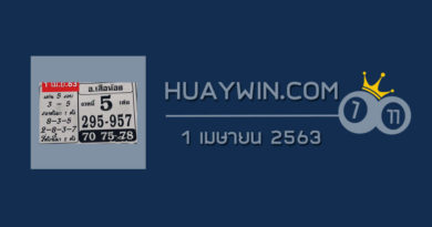 หวยอาจารย์เสือน้อย 1/4/63