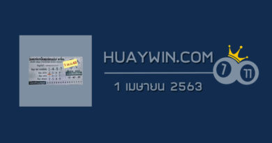 หวยอินเตอร์เน็ตเอ็นเตอร์เทนเมนต์พาโชค 1/4/63