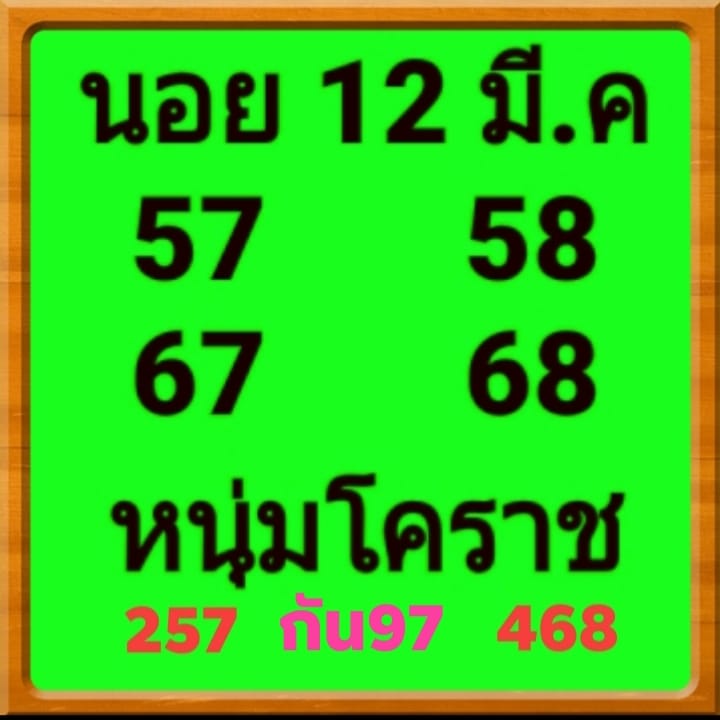 แนวทางหวยฮานอย 12/3/63 