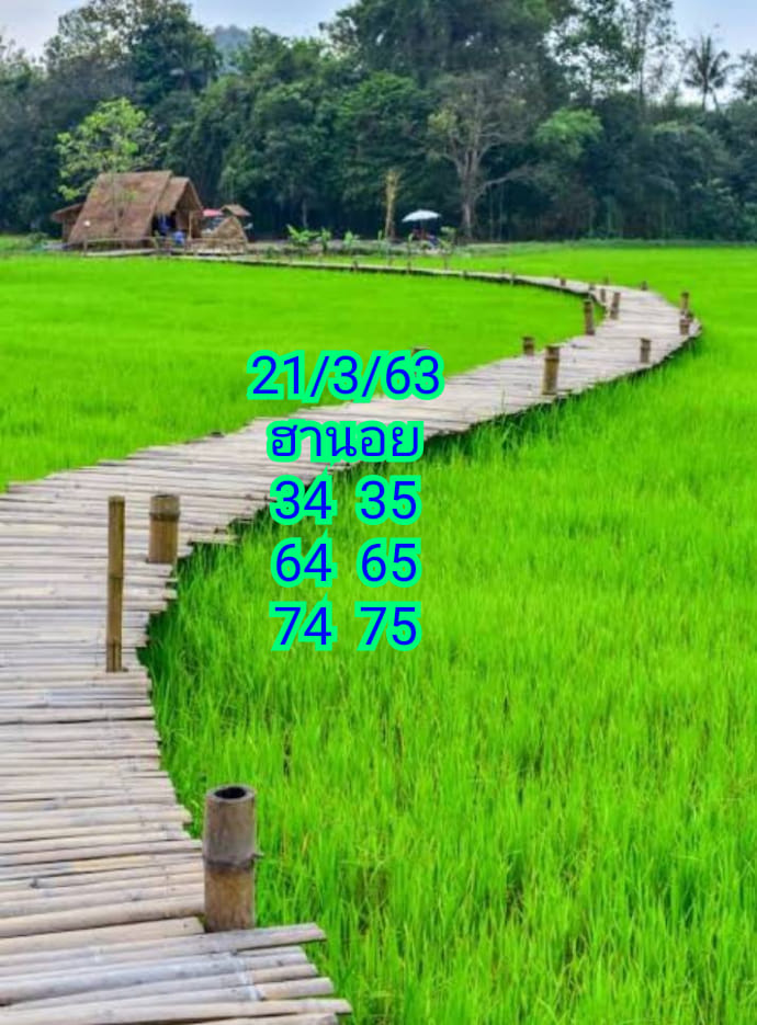 แนวทางหวยฮานอย 21/3/63 