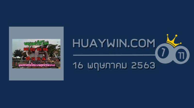 หวยพญาเต่าให้โชค 16/5/63