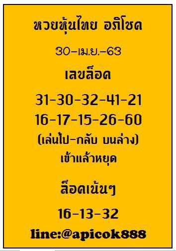 หวยหุ้นวันนี้ ชุดที่ 3