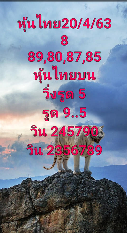 หวยหุ้นไทบวันนี้ ชุดที่ 13