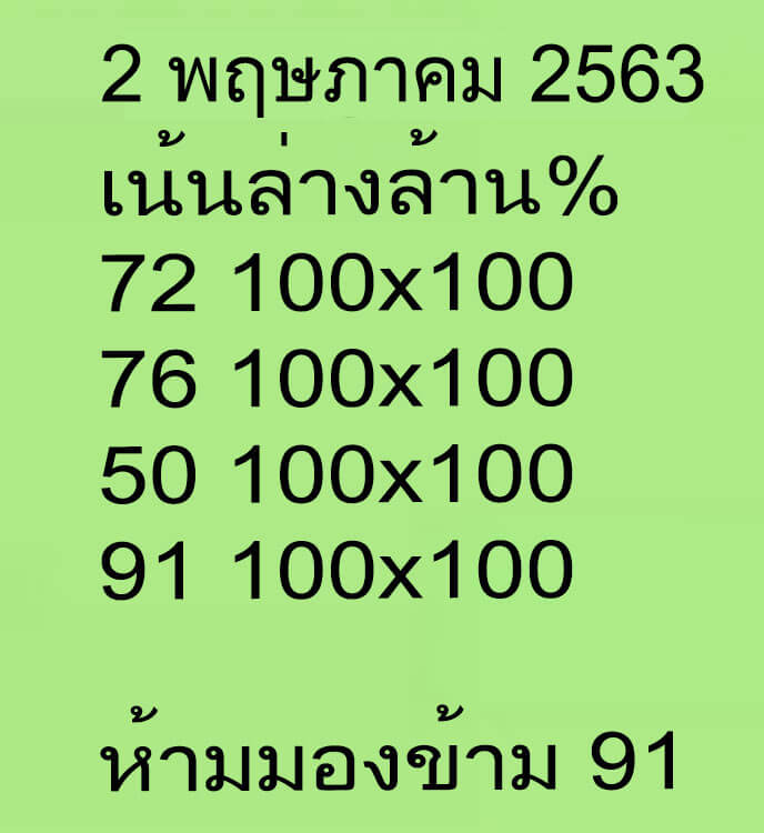 หวยเน้นล่างล้าน% 2/5/63