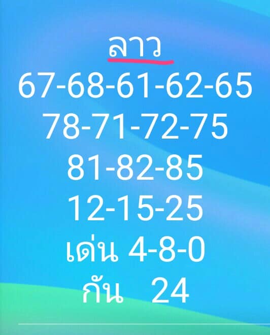 หวยลาววันนี้ ชุดที่ 11