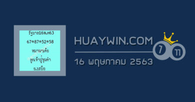 หวยลูกเจ้าปู่จุมคำ 16/5/63