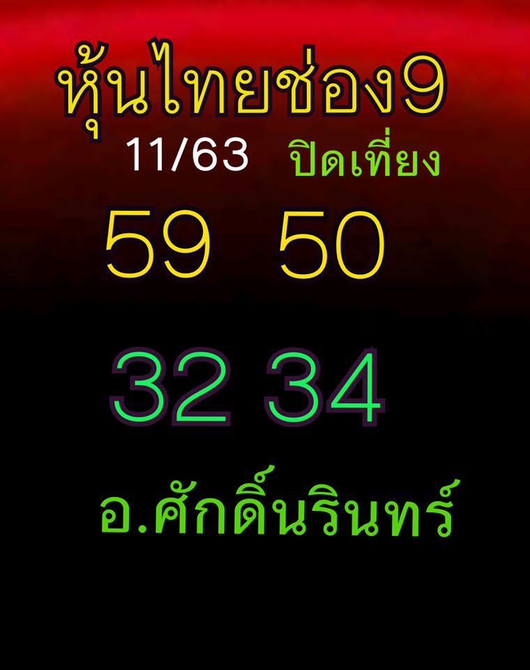 หวยหุ้นวันนี้ ชุดที่ 3