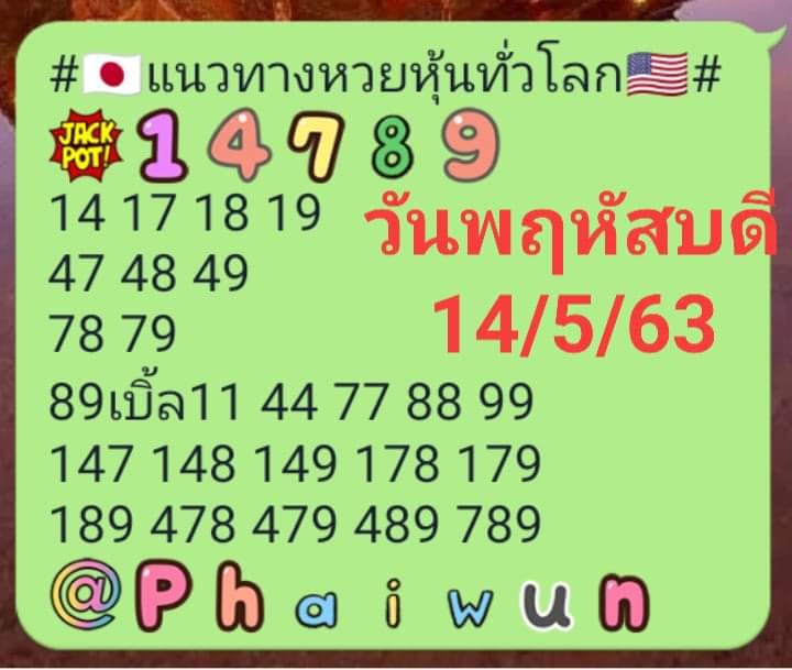 หวยหุ้นวันนี้ ชุดที่ 6