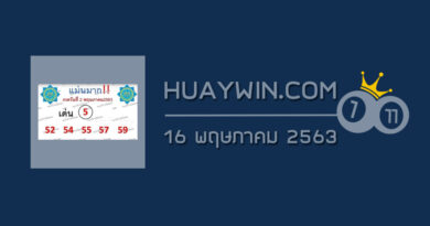 หวยแม่นมาก 16/5/63