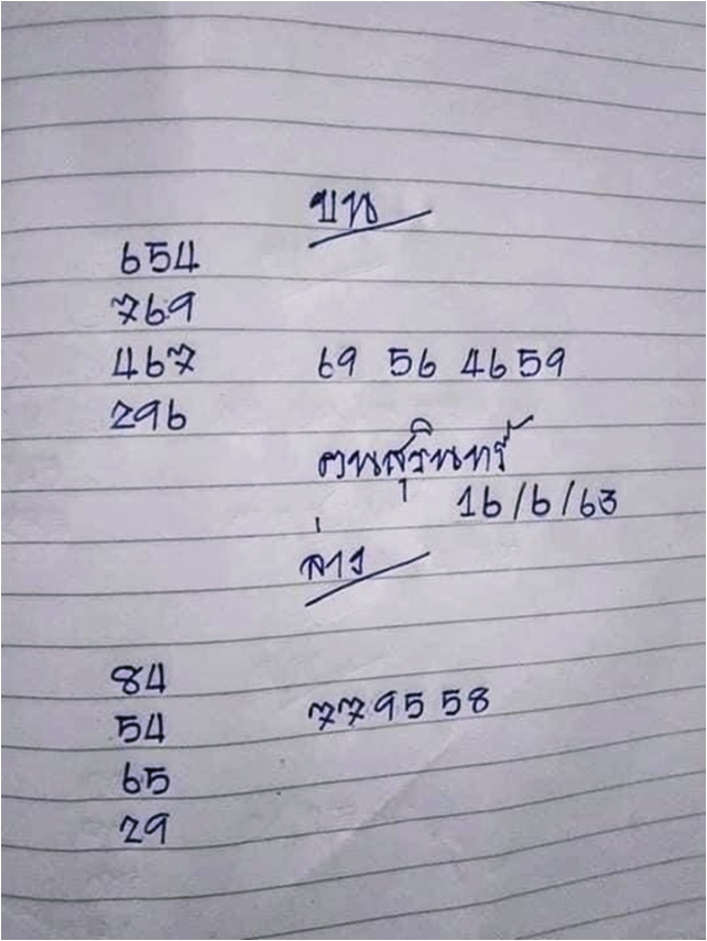 หวยคนสุรินทร์ 16/6/63