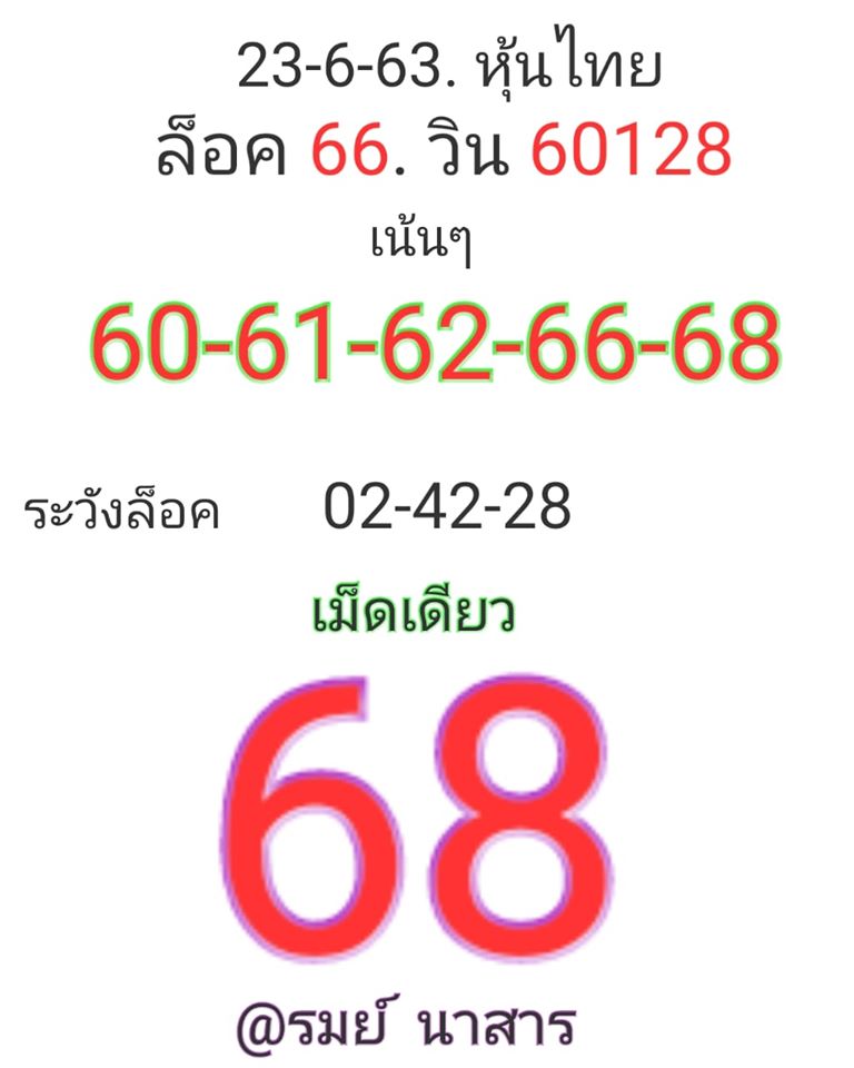 หวยหุ้นวันนี้ ชุดที่ 9