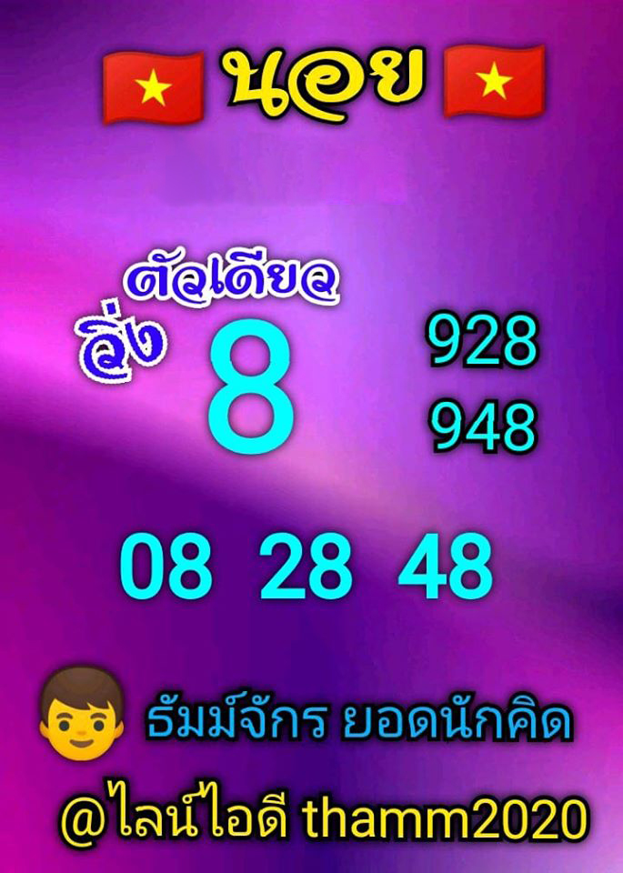 แนวทางหวยฮานอย 21/6/63 