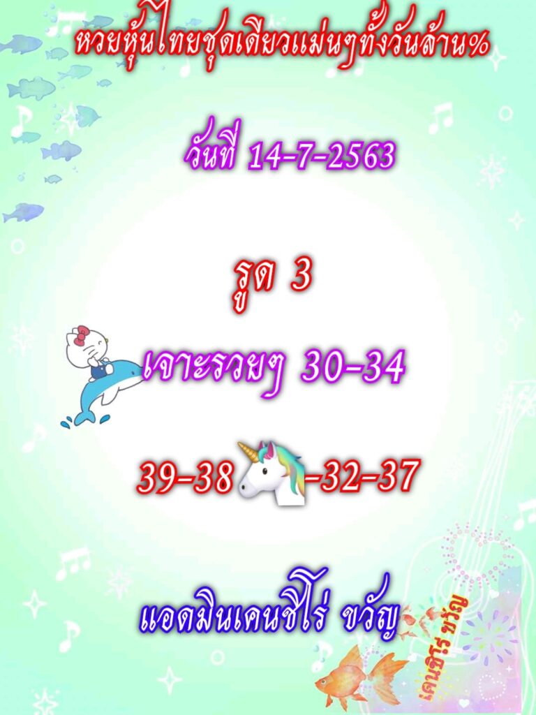 หวยหุ้นวันนี้ ชุดที่ 1