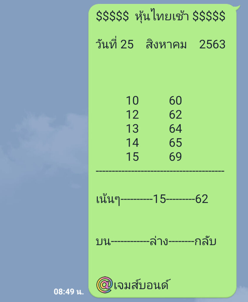 หวยหุ้นวันนี้ ชุดที่ 4