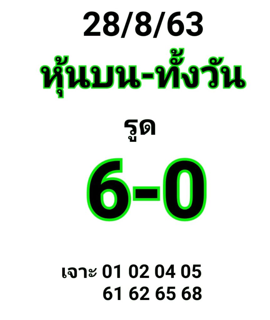 หวยหุ้นวันนี้ ชุดที่ 6